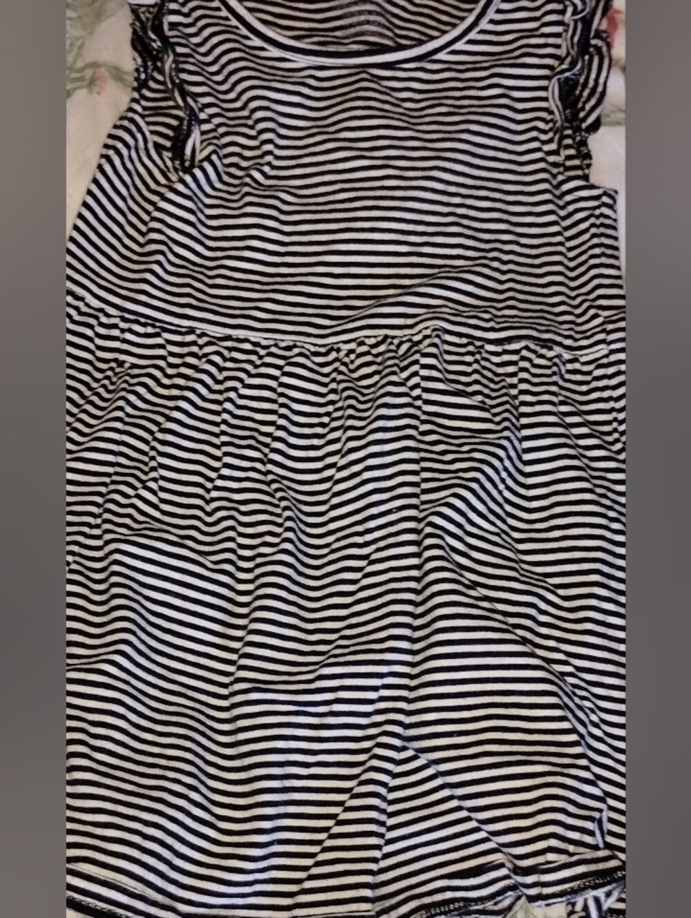 H&M Toddler Black and White Striped Dress